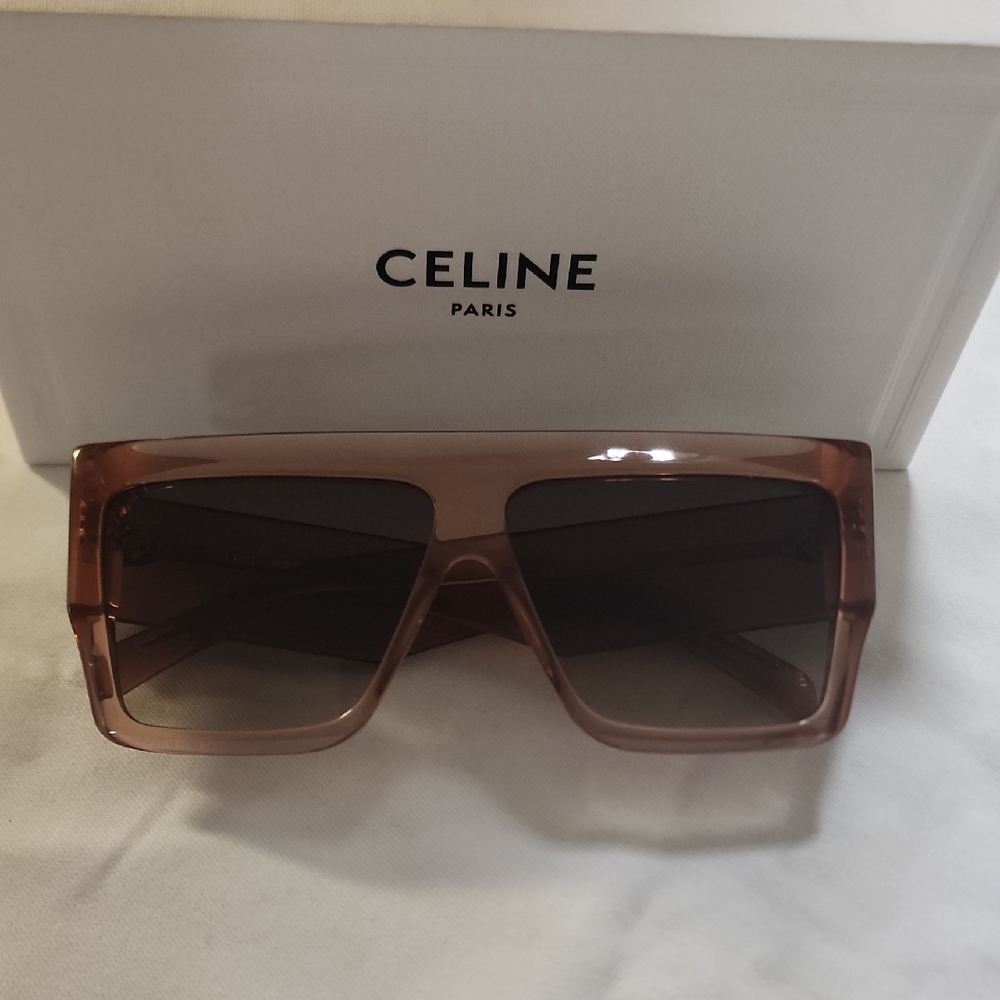 CELINE *AUTHENTIC Flat Top Square Sunglasses - Picture 3 of 11